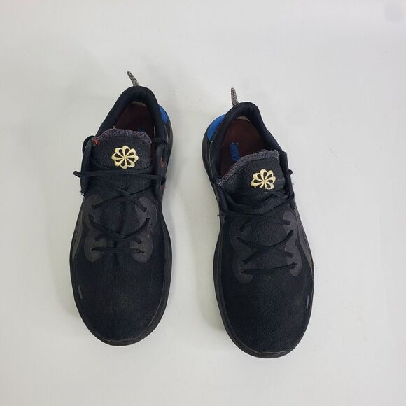 Nike Flex Run 2021 Shoes Mens Size 8 Black Melon Tint Light Blue CW3408-001 - Picture 9 of 15